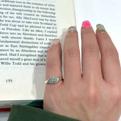 Moon & Star plain ring