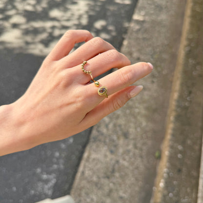 Brass design ring 11