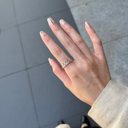 Silver925 plain ring 14