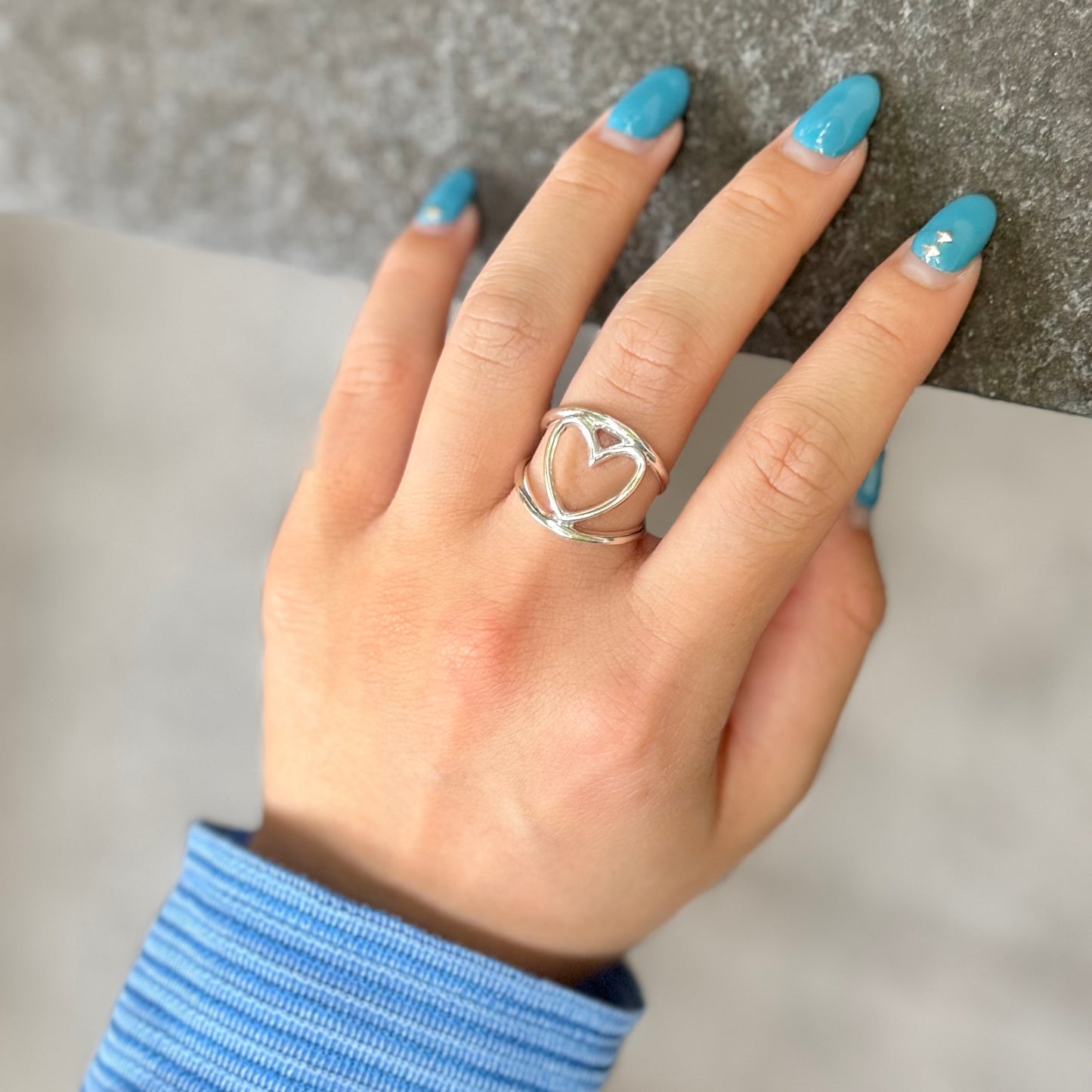 Heart plain ring 79