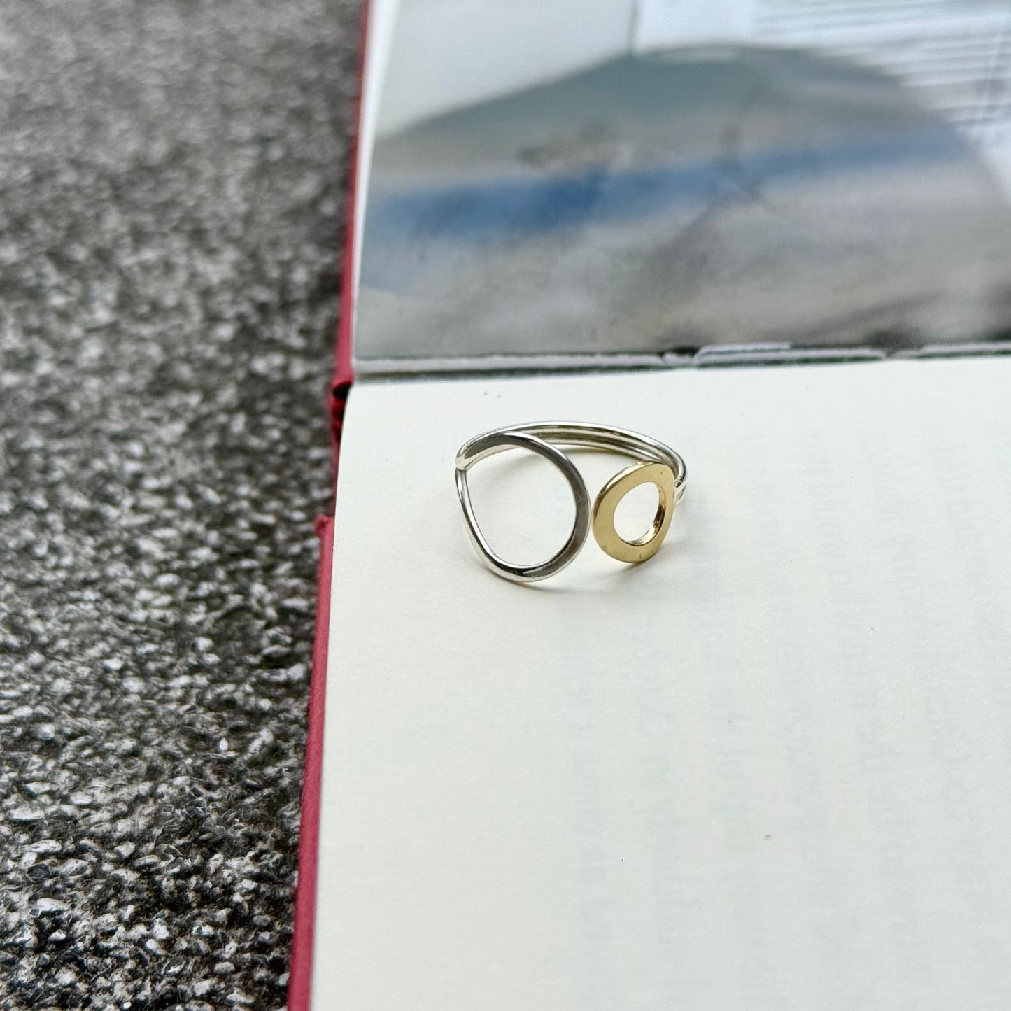 Silver925×Brass plain ring 5