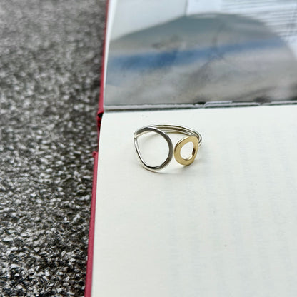 Silver925×Brass plain ring 5