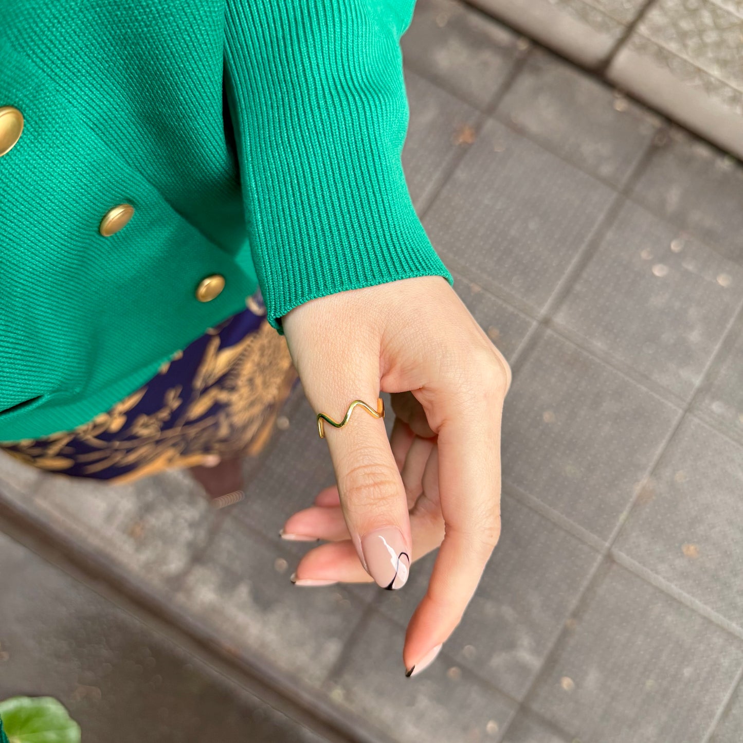 Brass plain ring 61