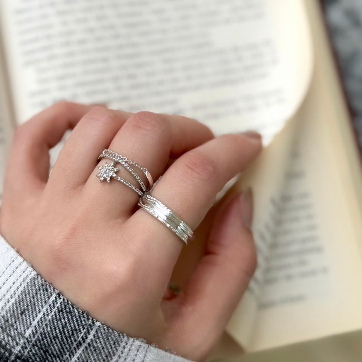Silver925 plain ring 7