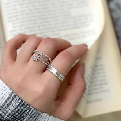 Silver925 plain ring 7