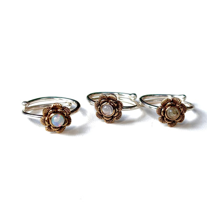 Flower design ring 20