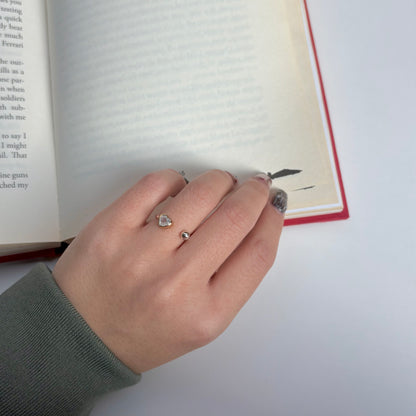 Heart fork ring 11