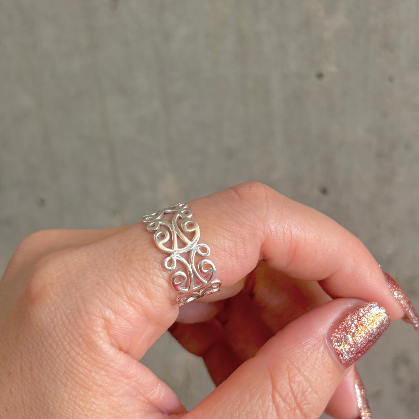 Silver925 plain ring 36