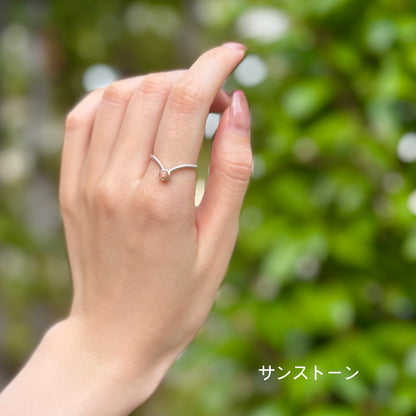 Silver925 V design ring 6
