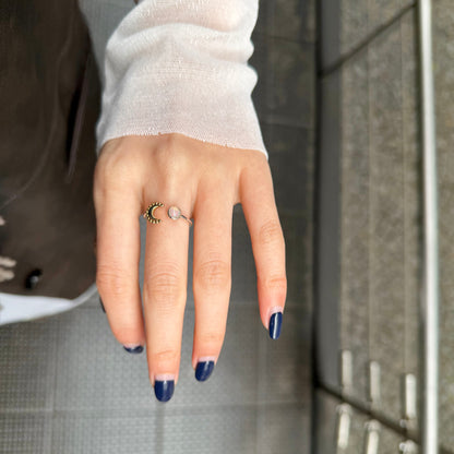 Moon design ring 7