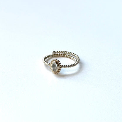 Silver925×Brass petit ring 3