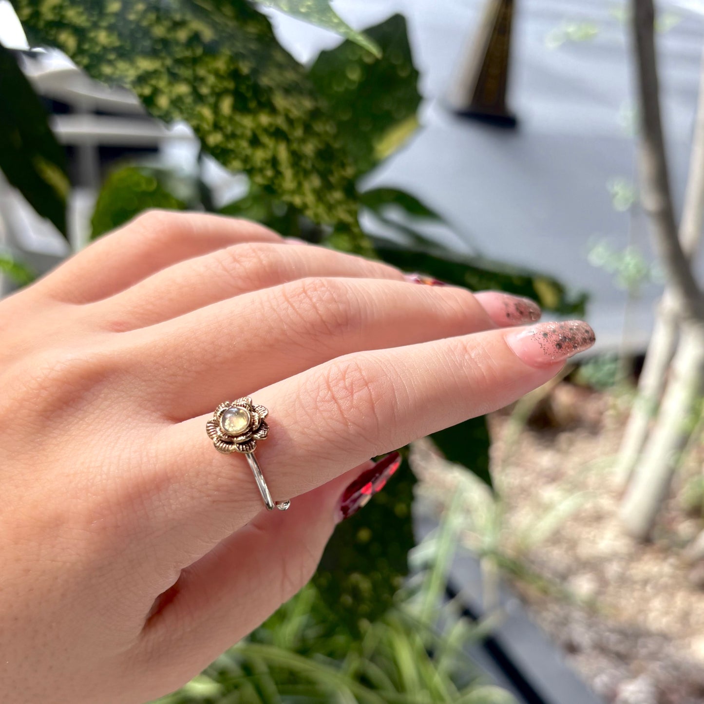 Flower design ring 20