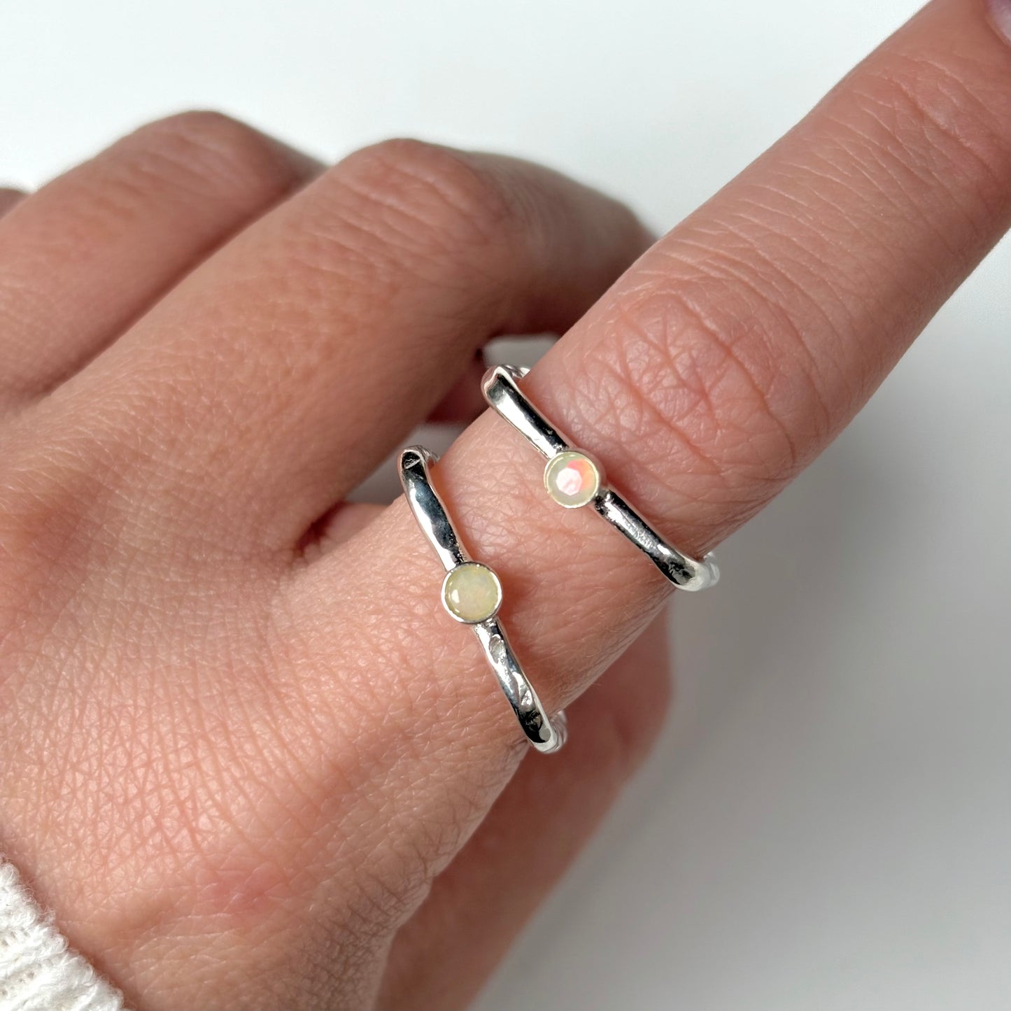 Silver925 square petit ring