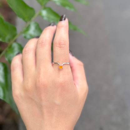 Silver925 V design ring 7