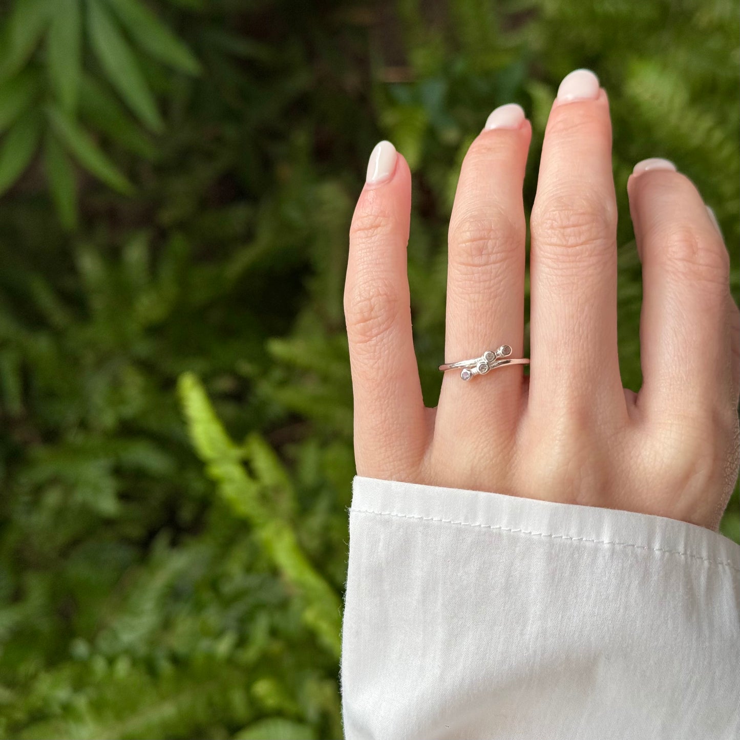 Silver925 design ring 90