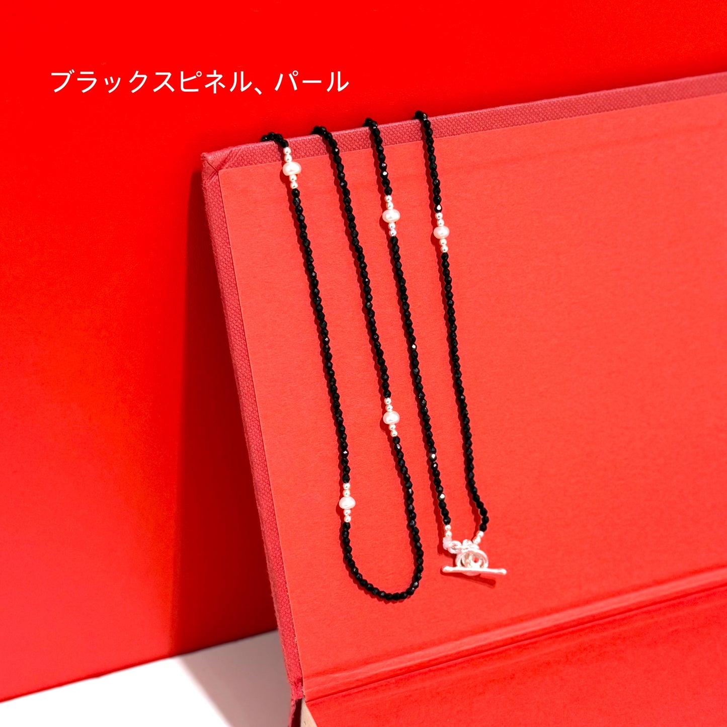Pearl×Stone necklace 3