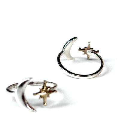 Moon×Star plain ring 1