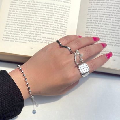 Silver925 plain ring 73
