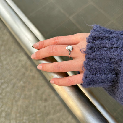 Silver925 1stone ring 4