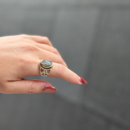 Connect ring〈 Druzy 〉