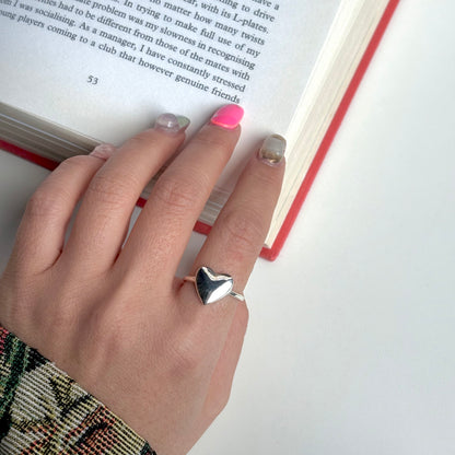 Heart plain ring 63