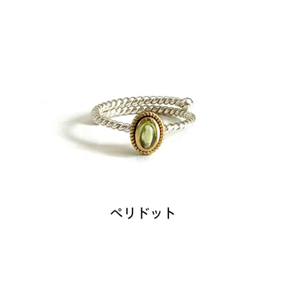 Silver925×Brass petit ring 2