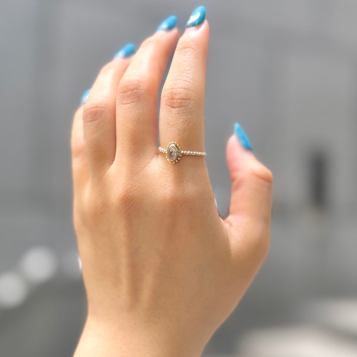 Silver925×Brass petit ring 3