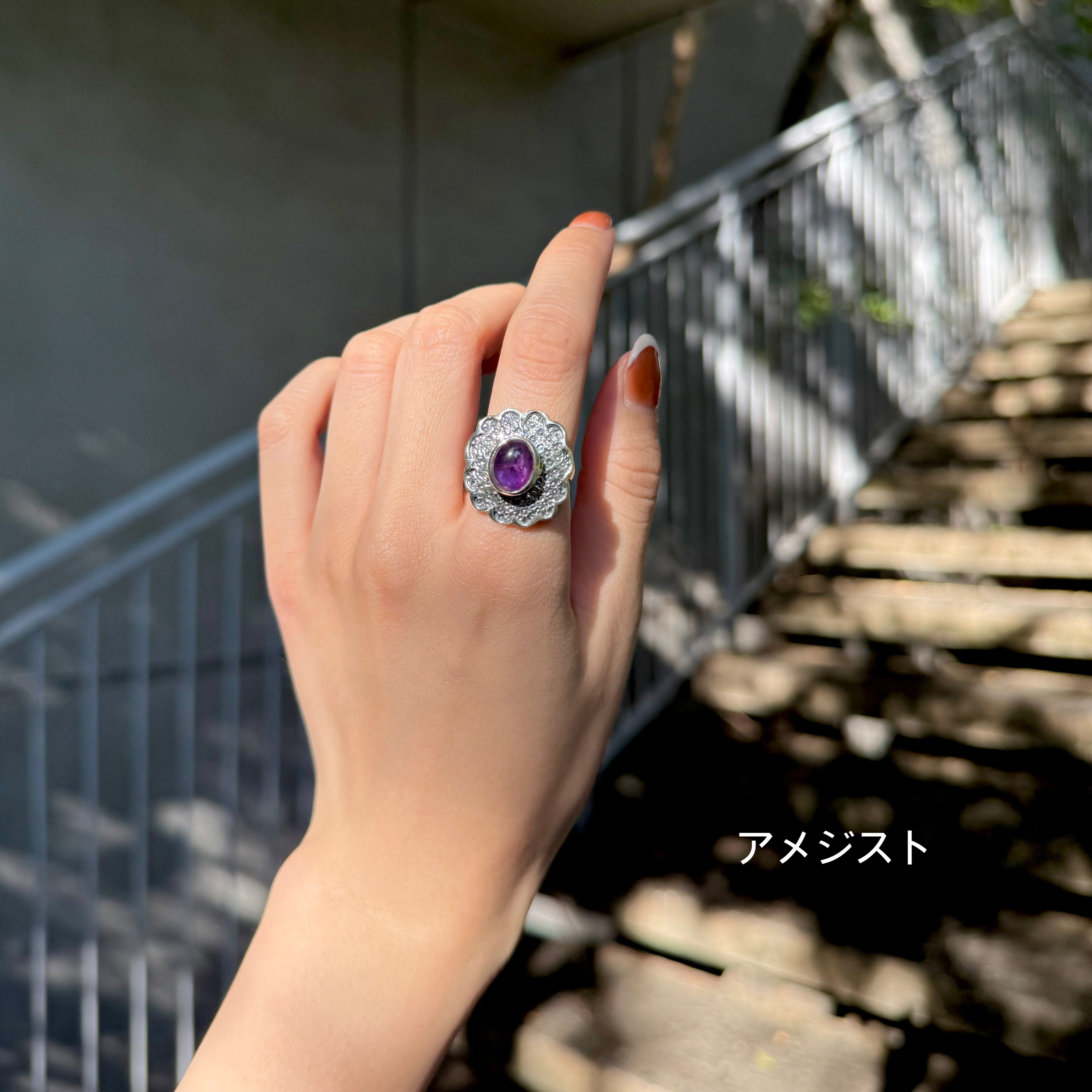 ビジュマム　bijumam シルバー925 アメジスト Silver925 design ring 83 – Biju mam