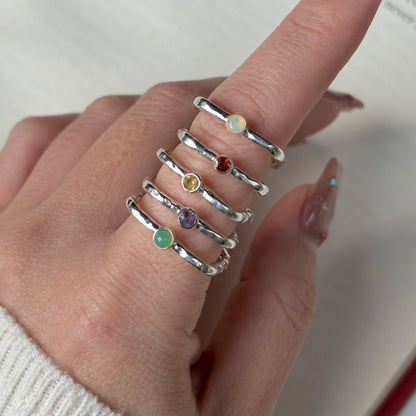 Silver925 square petit ring