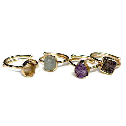 Brass roughcut ring