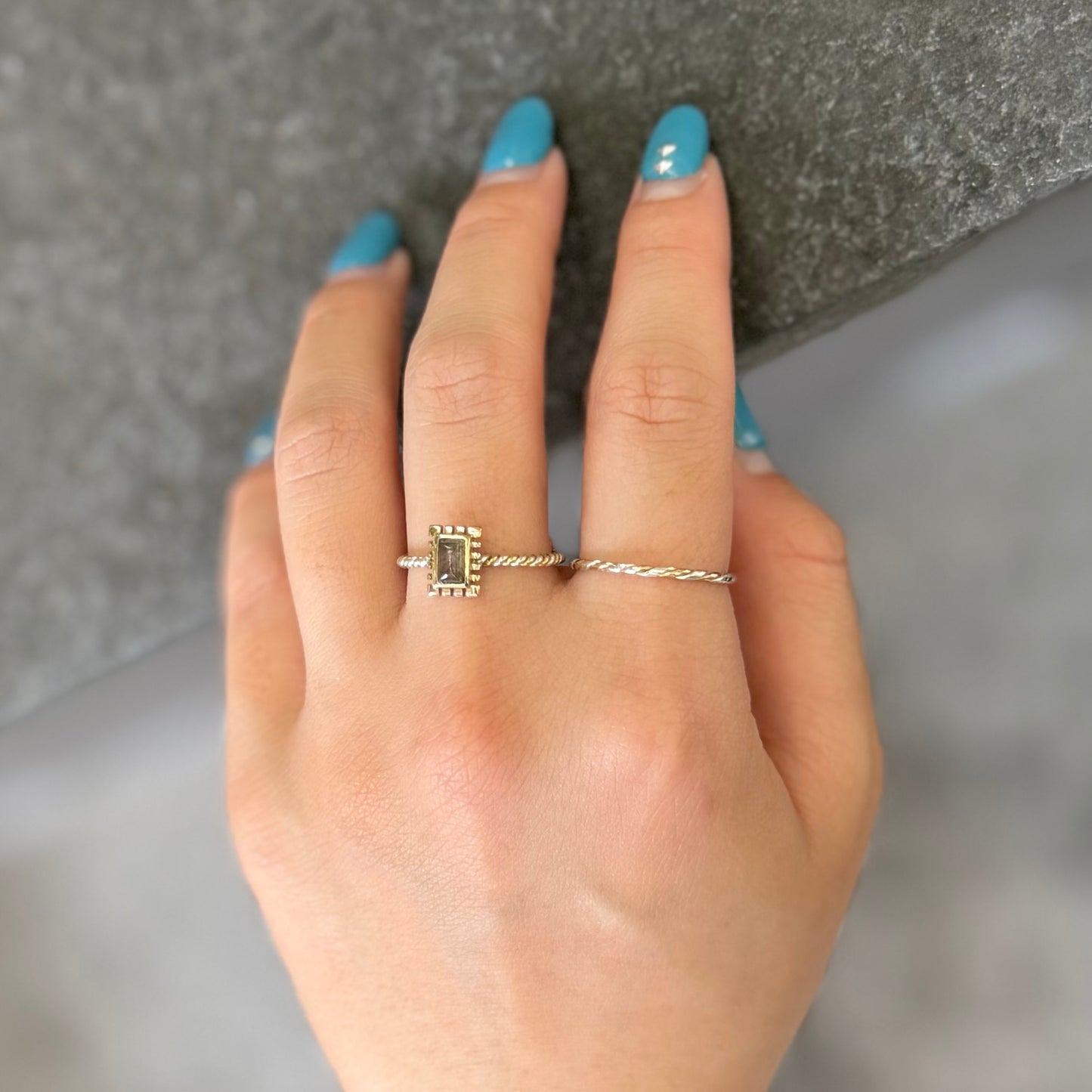 Silver925×Brass petit ring 6