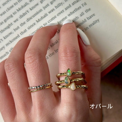 Brass square petit ring 4