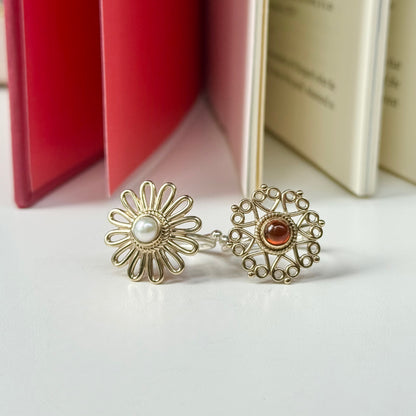 Flower design ring 13