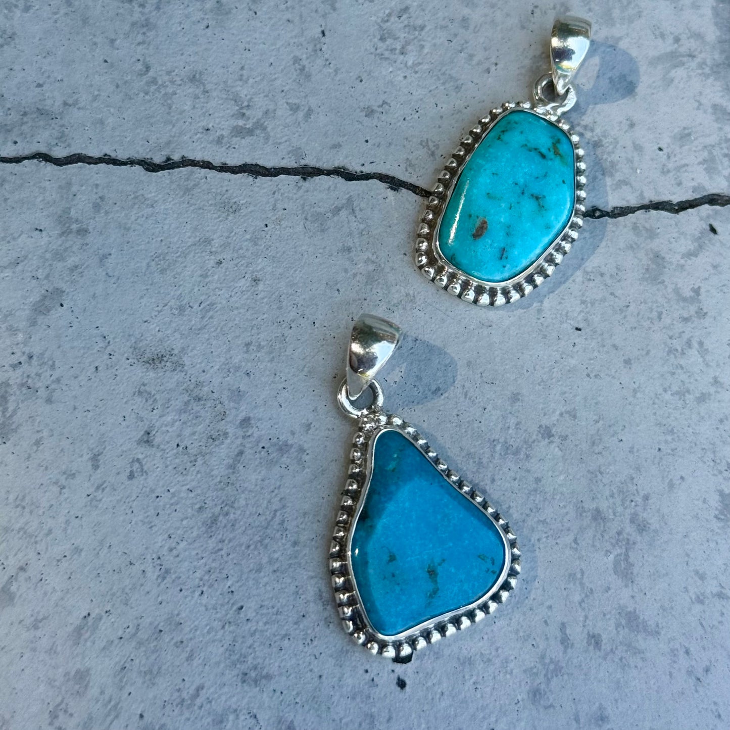American turquoise charm