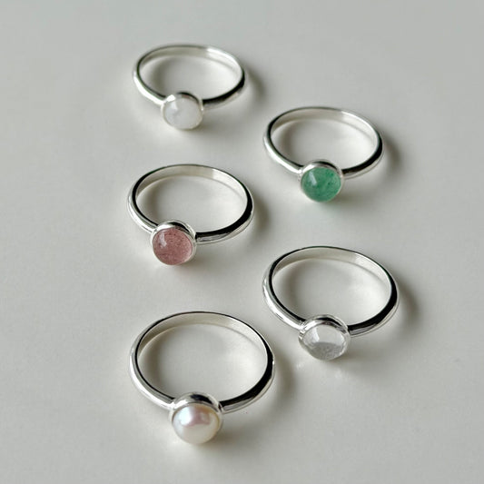 Silver925 1stone ring 6