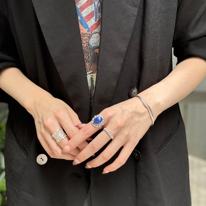Silver925 plain ring 55