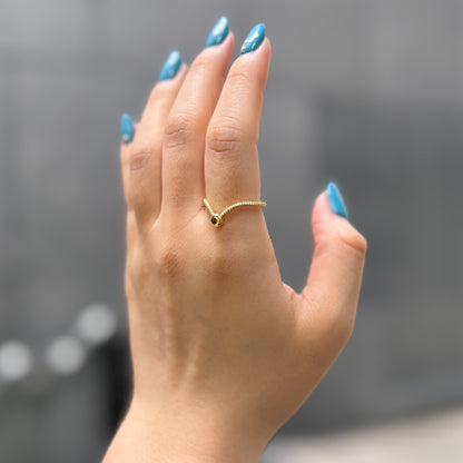 Brass design ring 12