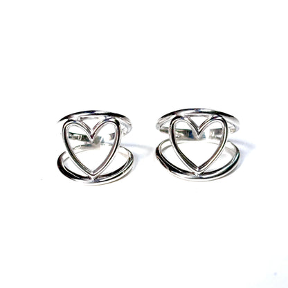 Heart plain ring 40