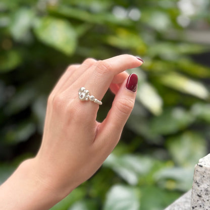 White topaz ring 15