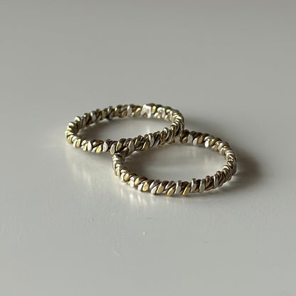 Silver925×Brass plain ring 20