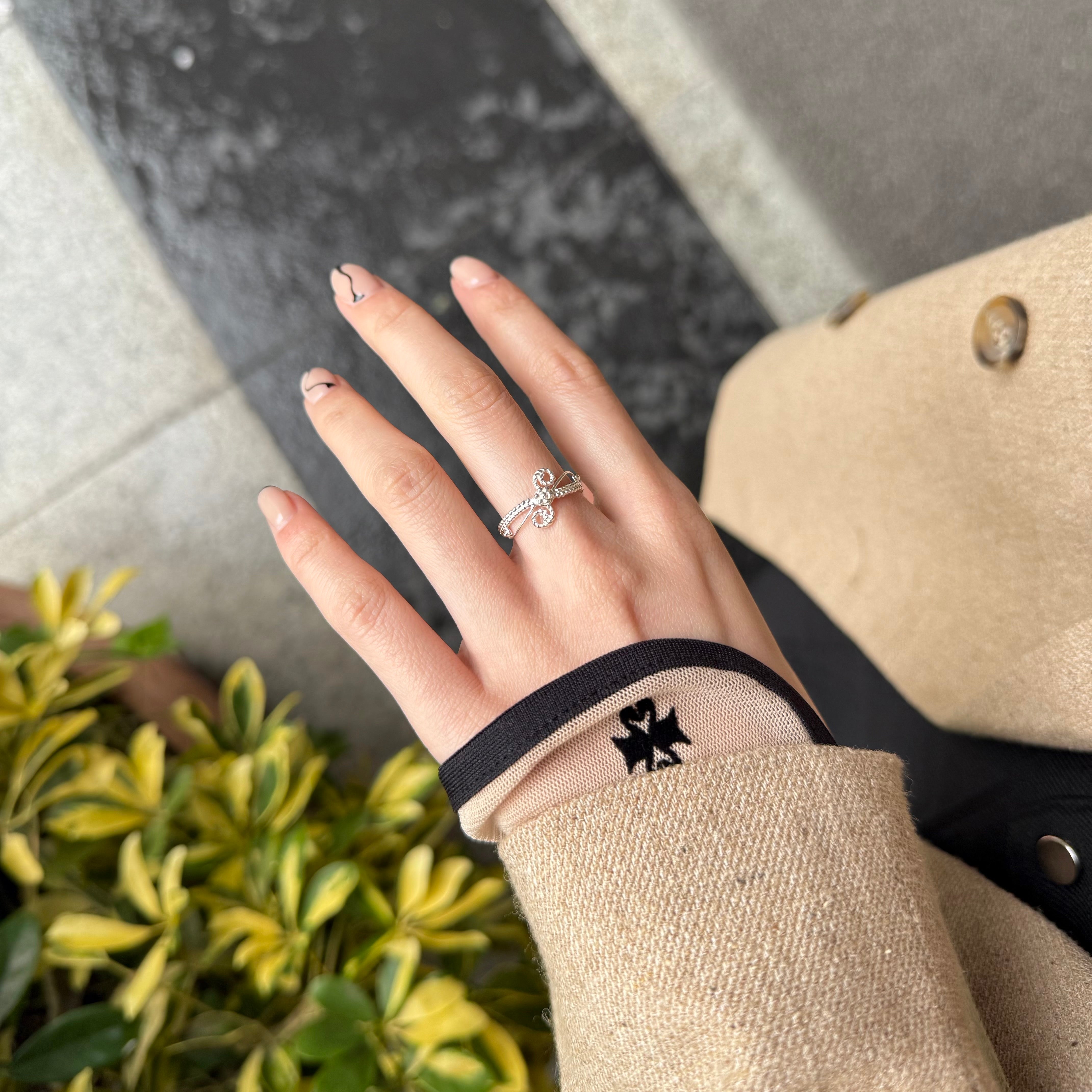 Flower plain ring 15 – Biju mam