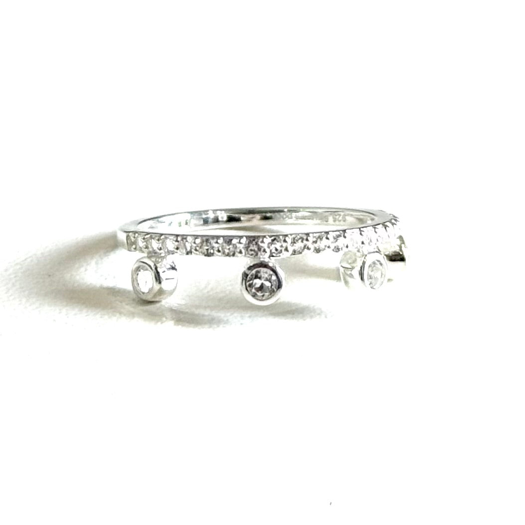 【Biju mam poco】 White topaz ring 3