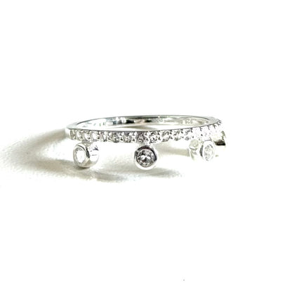 【Biju mam poco】 White topaz ring 3