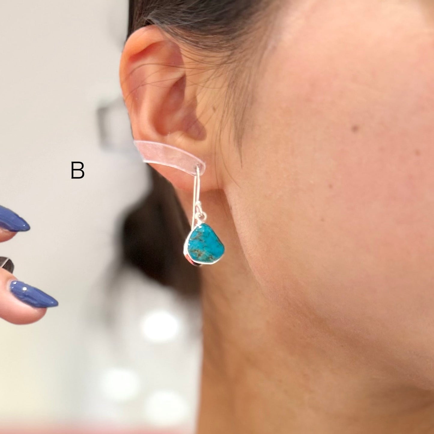 American turquoise pierce