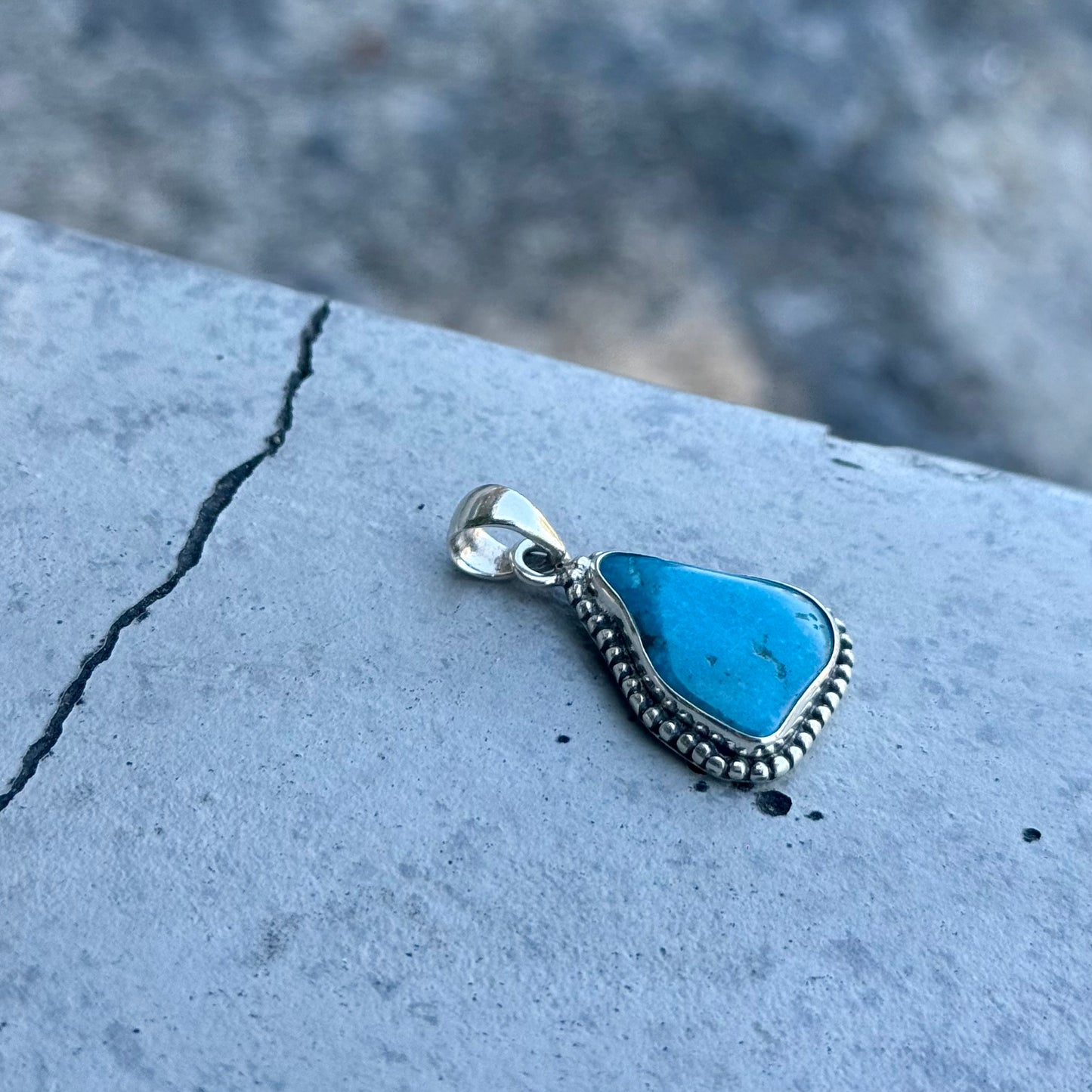 American turquoise charm
