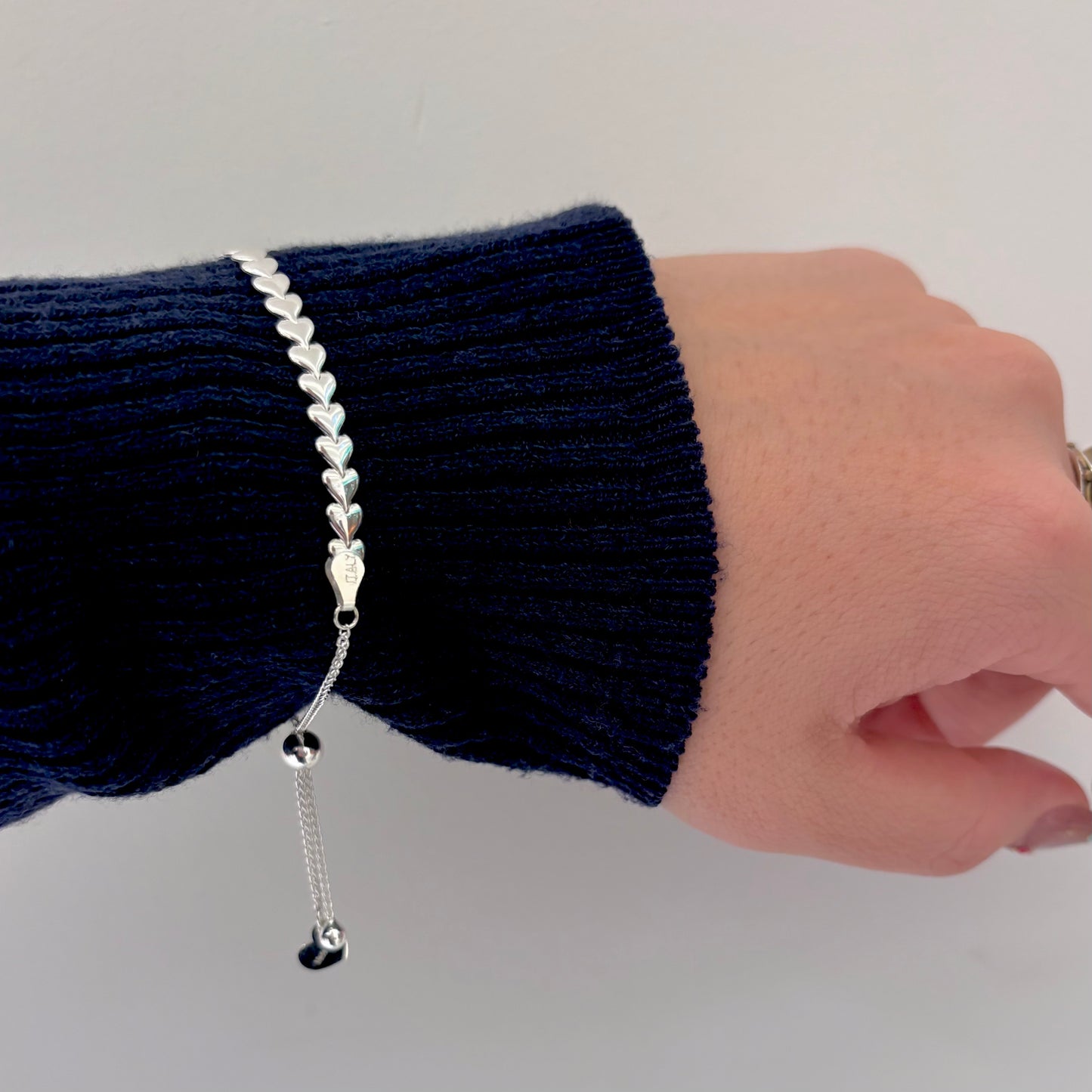 Silver925 chain  bracelet〈Heart〉