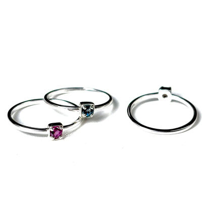Silver925 1stone ring 1