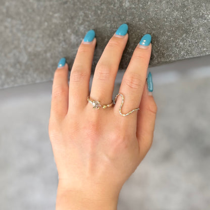 Herkimer diamond ring 11
