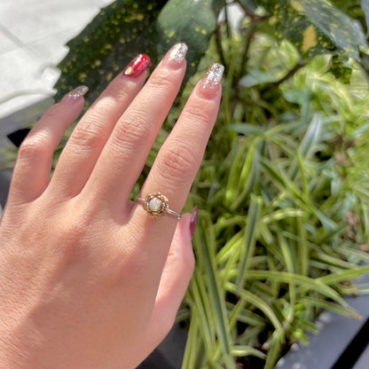 Flower design ring 20