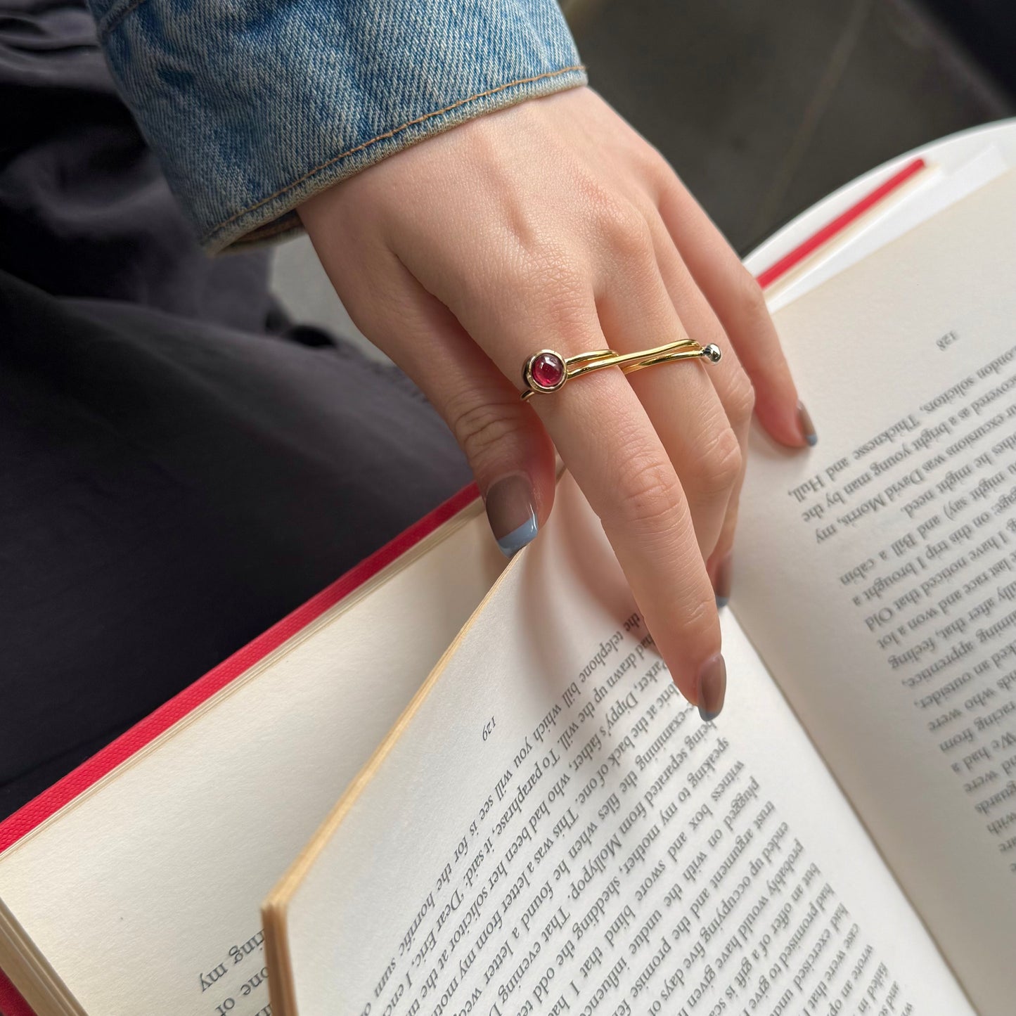 Brass 2finger ring